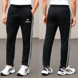 Black Track Pant Front1