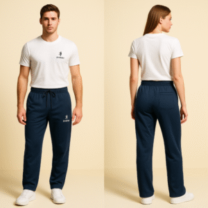 NEVY BLUE NS TRACK PANT FRONT UNISEX MODEL1