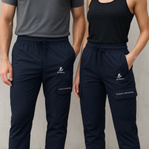 MIDNIGHT BLUE CARGO TRACK PANT5
